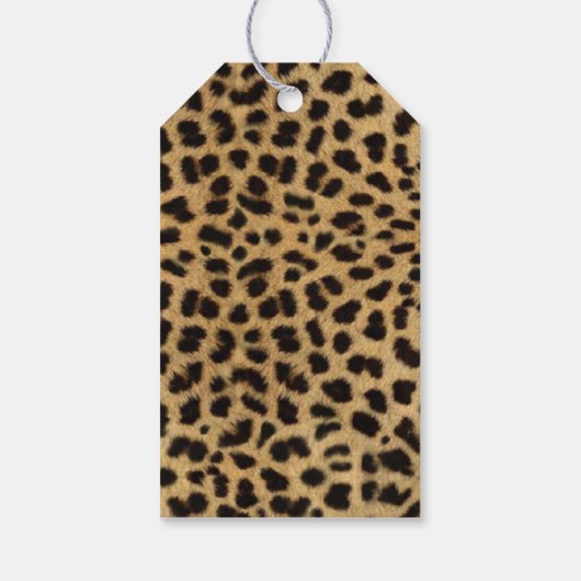 Cheetah Print Cadeaulabel (Achterkant)