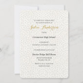 Cheetah Print Class of 2023 Afstuderen Invitation Kaart (Achterkant)