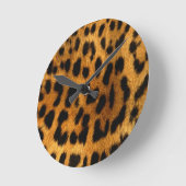 Cheetah Print Clock Ronde Klok (Hoek)
