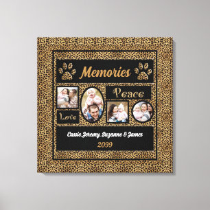 Cheetah Print Collage Memories 4 Foto's