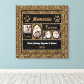 Cheetah Print Collage Memories 4 Foto's (Insitu (Houten vloer))