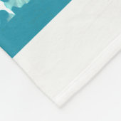 Cheetah Print Dance in Turquoise Blanket Fleece Deken (Hoek)