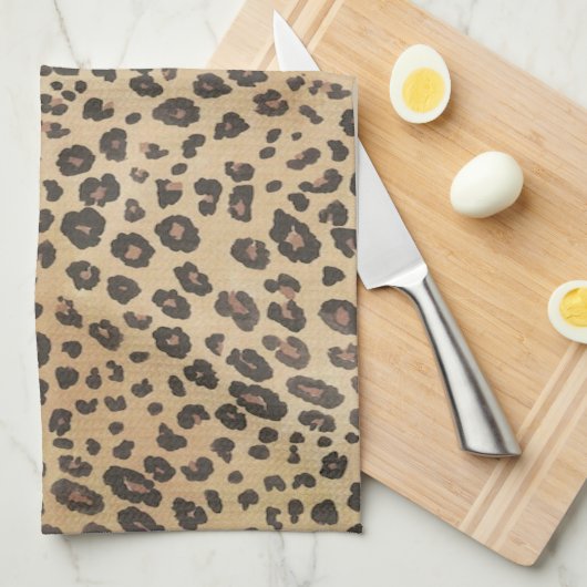 Cheetah print Dier Exotisch Wild Modieuze Kat Theedoek (Quarter Fold)