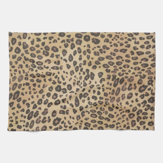 Cheetah print Dier Exotisch Wild Modieuze Kat Theedoek (Horizontaal)