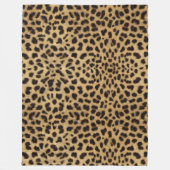 Cheetah Print Fleece Deken (Voorkant)