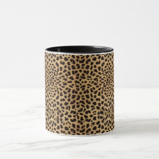 Cheetah Print Gift Mok (Midden)