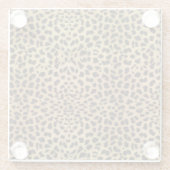 Cheetah Print Glazen Onderzetter (Achterkant)