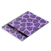 Cheetah print harten Notitieboek (Linkerzijde)