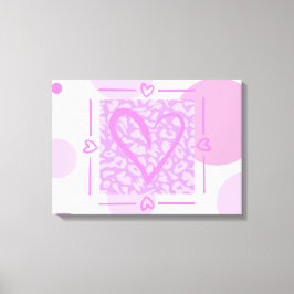 Cheetah Print Heart Polkadots Wall Art
