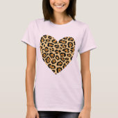 Cheetah Print Heart T-shirt (Voorkant)