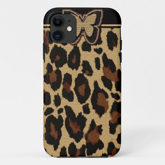 Cheetah Print iPhone 5 Hoesje-Mate ID Hoesje (Achterkant)