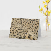 Cheetah Print Kaart (Gele Bloem)