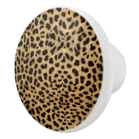 Cheetah Print Keramische Knop (Rechts)
