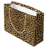 Cheetah Print Large Cadeautasje (Achterkant Gekanteld)