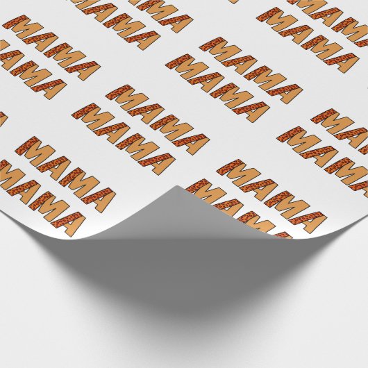 Cheetah Print Leopard mama Cadeaupapier (Hoek)