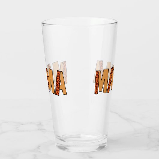 Cheetah Print Leopard mama Glas (Links)