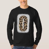 Cheetah Print Letter of Initiaal Letter of Leopard T-shirt (Voorkant)