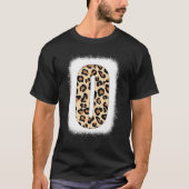 Cheetah Print Letter of Initiaal Letter of Leopard T-shirt (Voorkant)