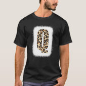 Cheetah Print Letter Q Initiaal Letter Q T-shirt (Voorkant)