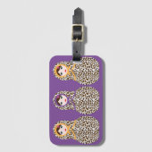 Cheetah Print Matryoshka Bagagelabel (Voorkant (verticaal))