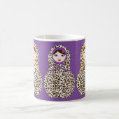 Cheetah Print Matryoshka Coffee Mok (Center)