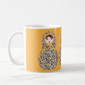 Cheetah Print Matryoshka Coffee Mok (Links)