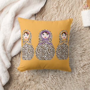 Cheetah Print Matryoshka Sierkussen – Wild Style
