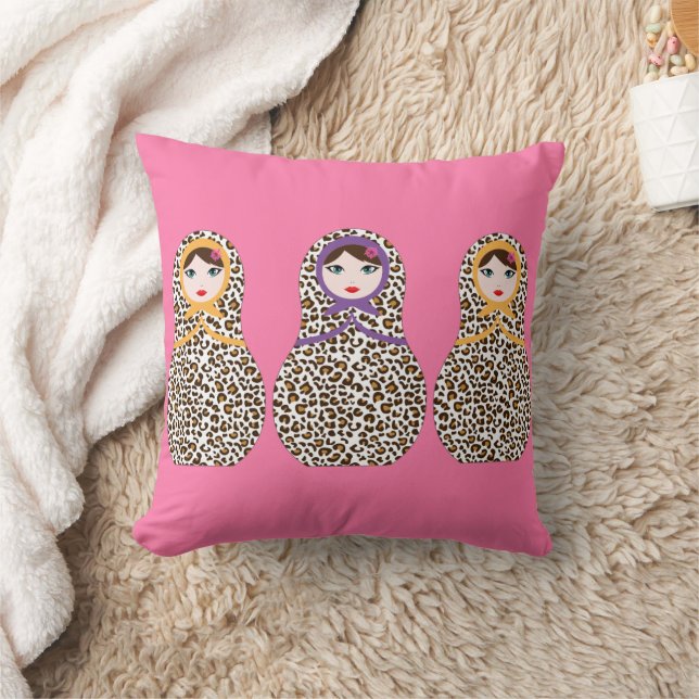Cheetah Print Matryoshka Sierkussen – Wild Style (Deken)