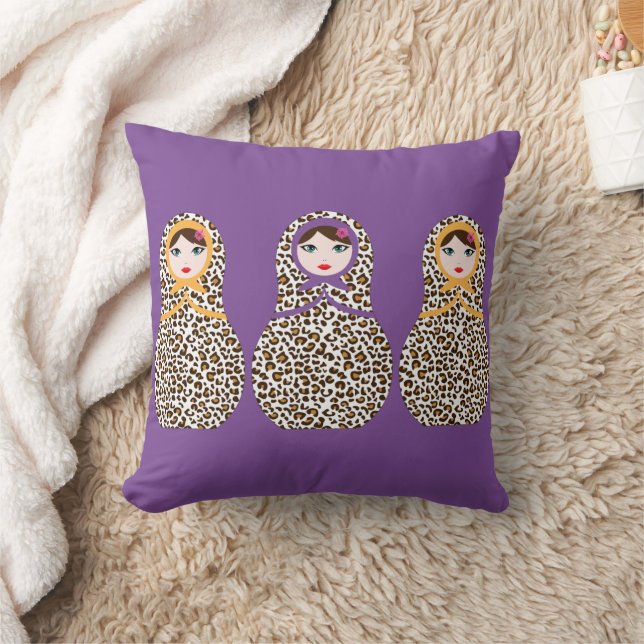 Cheetah Print Matryoshka Sierkussen – Wild Style (Deken)