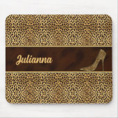 Cheetah Print met een Stiletto Hiel Muismat (Voorkant)