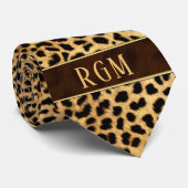 Cheetah Print met Monogram Stropdas (Opgerold)