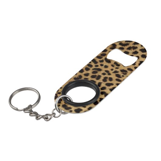 Cheetah Print Mini Flessenopener (Voorkant Gekanteld)