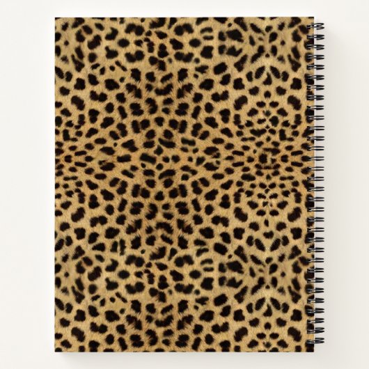 Cheetah Print Notitieboek (Achterkant)