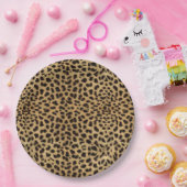 Cheetah Print Papieren Bordje (Feest)