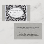 Cheetah Print | Parels, Textuur Visitekaartje (Voorkant / Achterkant)