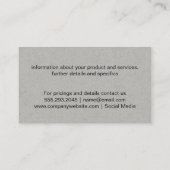 Cheetah Print | Parels, Textuur Visitekaartje (Achterkant)