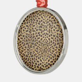 Cheetah Print patroon Metalen Ornament (Links)