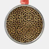 Cheetah Print patroon Metalen Ornament (Voorkant)