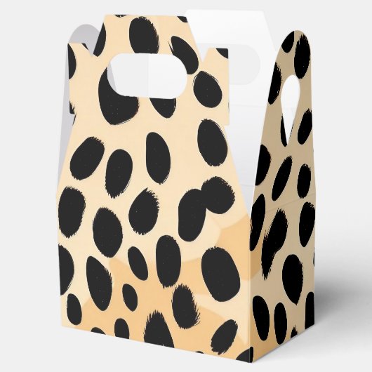 Cheetah Print Pattern Bedankdoosjes (Geopend)