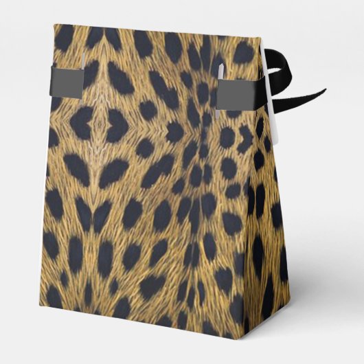 Cheetah Print Pattern Bedankdoosjes (Achterkant)