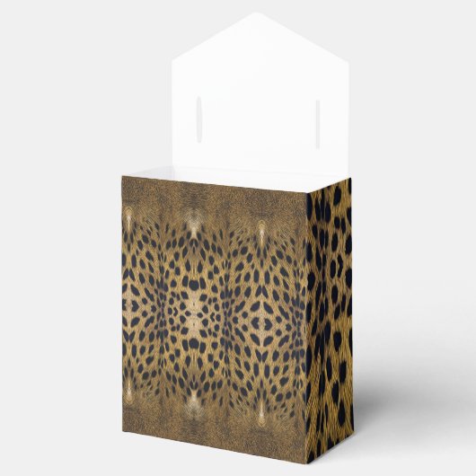 Cheetah Print Pattern Bedankdoosjes (Geopend)