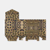 Cheetah Print Pattern Bedankdoosjes (Uitgevouwen)