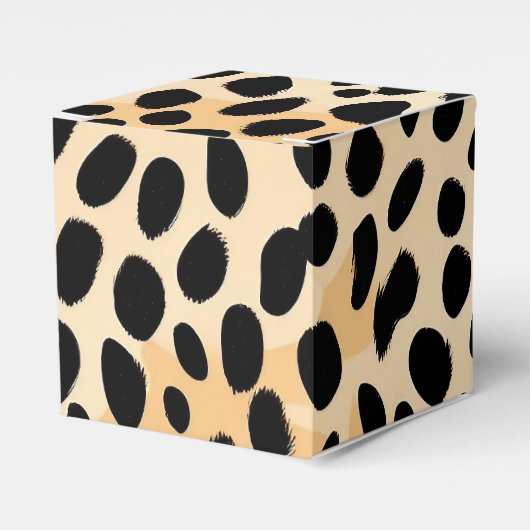 Cheetah Print Pattern Bedankdoosjes (Voorkant Zijde)