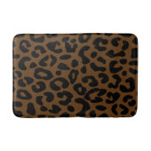 Cheetah Print Pattern Black Brown Badmat (Voorkant)
