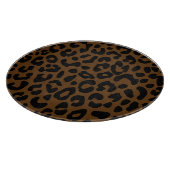 Cheetah Print Pattern Black Brown Snijplank (Hoek)
