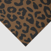 Cheetah Print Pattern Black Brown Tissuepapier (Detail)