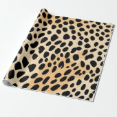 Cheetah Print Pattern Cadeaupapier (Uitgerold)