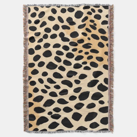 Cheetah Print Pattern Deken (Voorkant Verticaal)