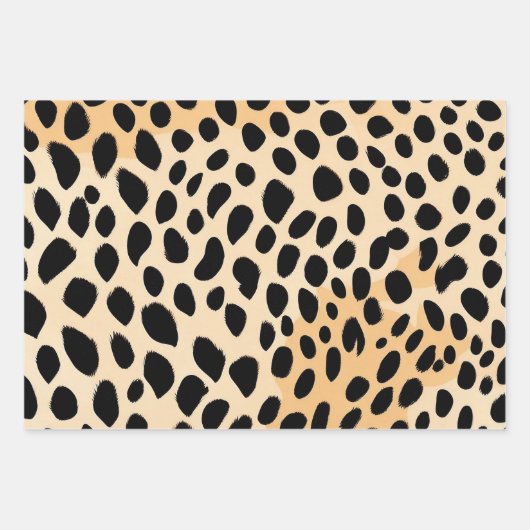 Cheetah Print Pattern Inpakpapier Vel (Voorkant 2)