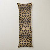 Cheetah Print Pattern Lichaamskussen (Achterkant (Verticaal))